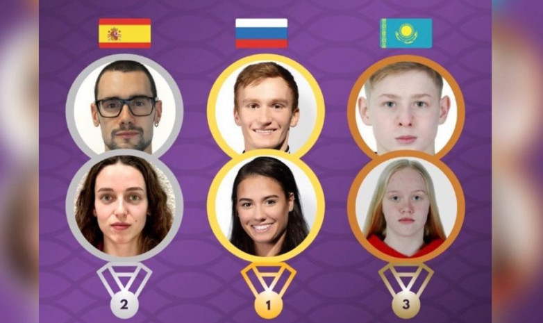 Казахстанцы завоевали «бронзу» в технической программе среди микст-дуэтов на этапе Мировой серии по артистическому плаванию в Казани 