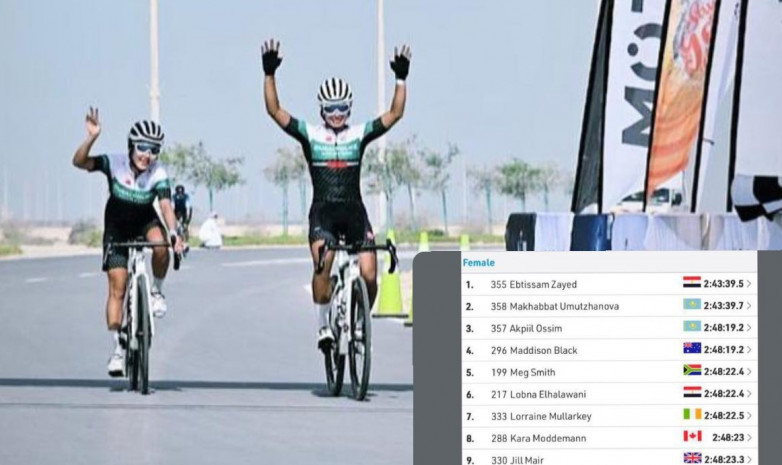 Казахстанские спортсменки стали призерами групповой велогонки в ОАЭ