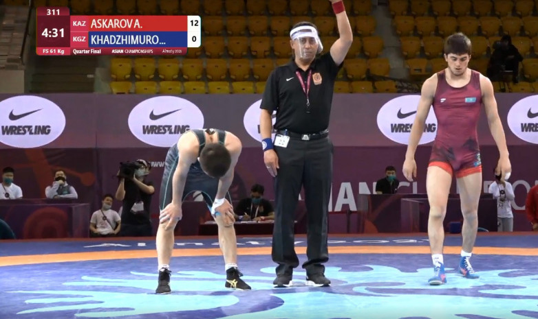 Чемпионат Азии: Хаджимуродов проиграл казахстанцу за 90 секунд со счетом 0:12