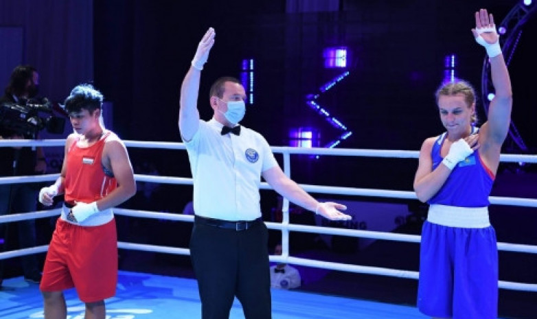 Видео финальных боев чемпионата Азии по боксу с участием казахстанок