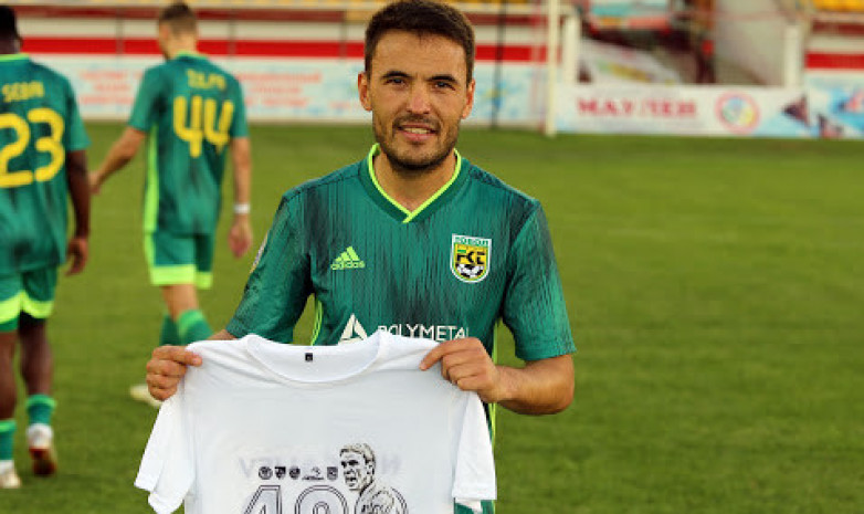 Капитан «Тобола» установил рекорд по количеству матчей в чемпионате Казахстана