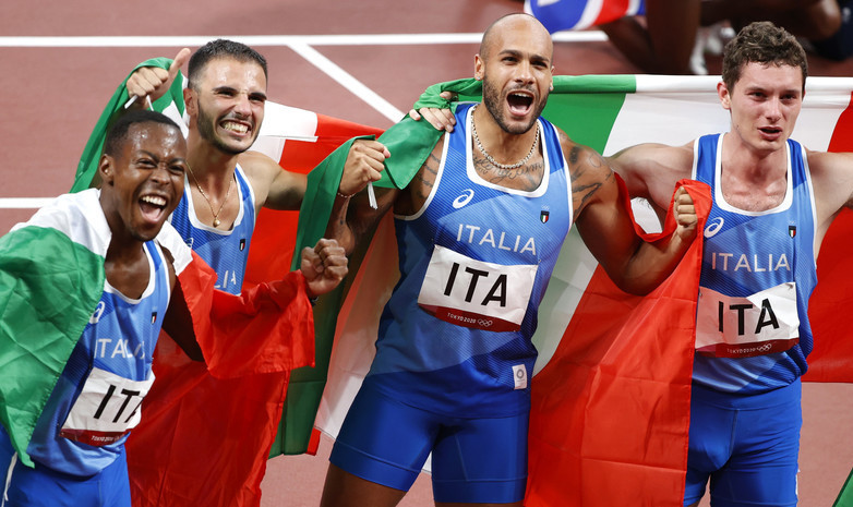 Сборная Италии сенсационно завоевала золото в мужской эстафете 4х100 м на Олимпиаде-2020