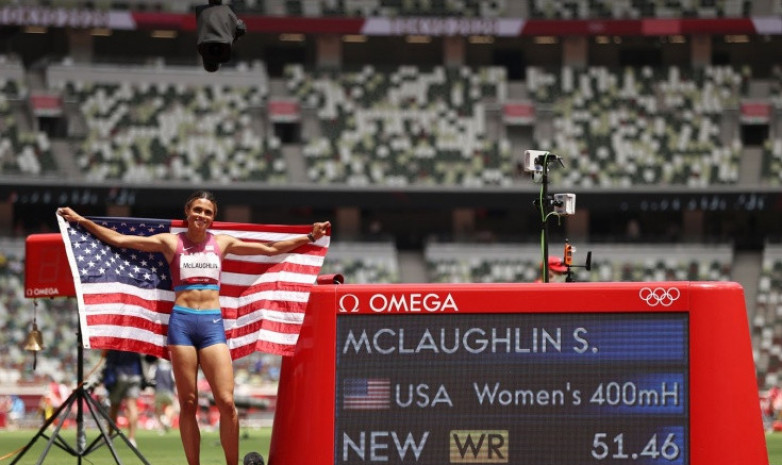 Американка выиграла золото ОИ в беге на 400 м барьерами с мировым рекордом