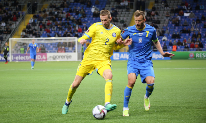 Фоторепортаж с матча квалификации ЧМ-2022 Казахстан – Украина