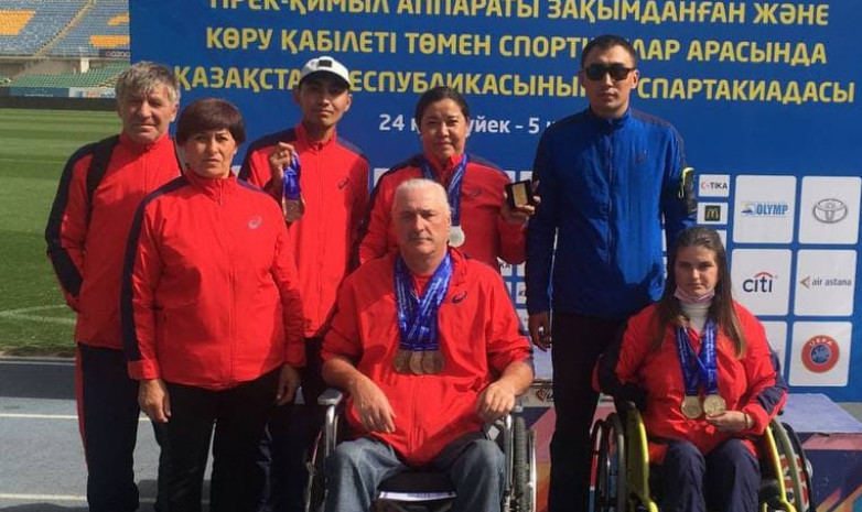 Акмолинские легкоатлеты с поражением опорно-двигательного аппарата завоевали 14 медалей на VI Спартакиаде Республики Казахстан