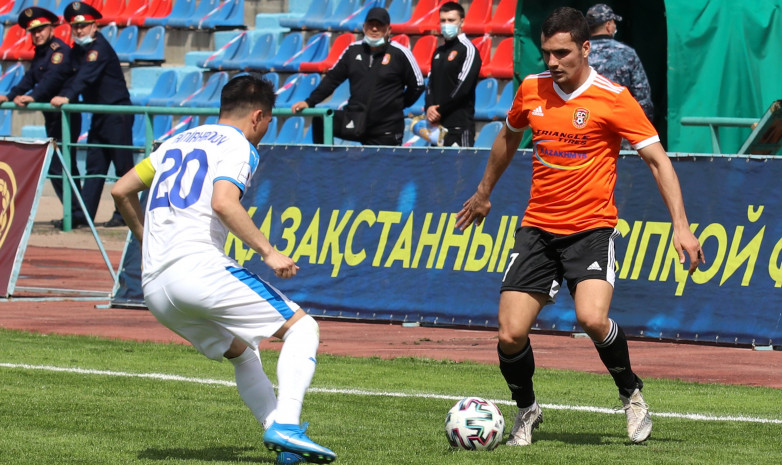 «Тараз» и «Шахтер» сыграли вничью в первом матче 1/4 финала Кубка Казахстана