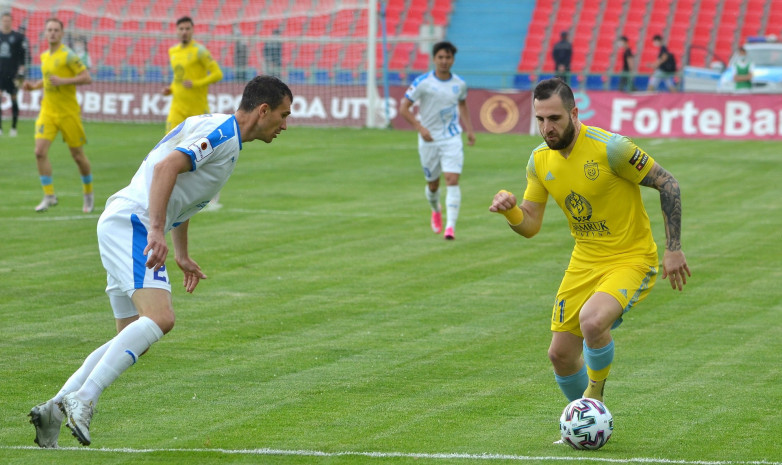 «Астана» за 20 минут расправилась с «Таразом» в матче чемпионата Казахстана – 2021