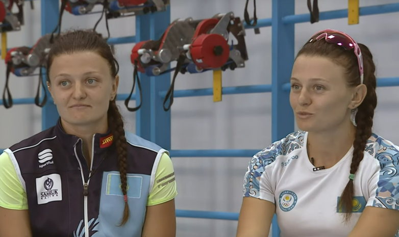 ВИДЕО. Казахстанские сестры-лыжницы рассказали о конкуренции между собой, питании, кумирах, хобби