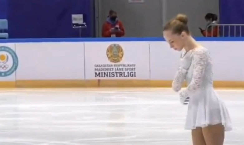 Видео проката Левковец, Фарафоновой и Юн  в короткой программе Мемориала Дениса Тена