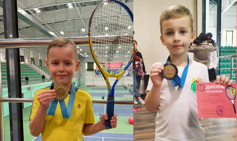 5-летний теннисист из Кокшетау выиграл республиканский турнир  