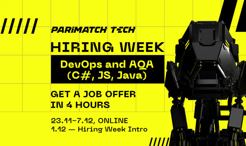 Parimatch Tech запускает Hiring Week для DevOps и AQA (C#, JS, Java) и предлагает оффер за четыре часа