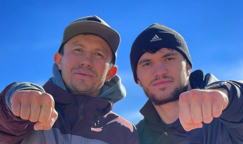 Фото. Али Ахмедов и Геннадий Головкин завершили первый тренировочный этап в горах 