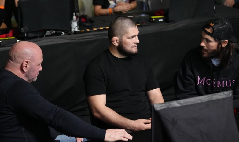 Хабиб, Дана Уайт и Джаред Лето встретились на турнире UFC