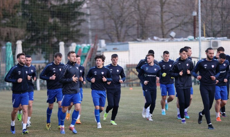 Фоторепортаж с тренировки сборной Молдовы перед матчем с Казахстаном 