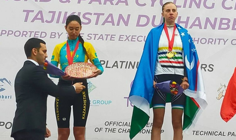 Казахстанская велогонщица стала серебряной призеркой чемпионата Азии в Душанбе