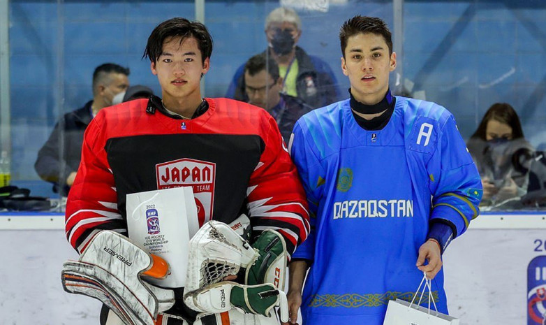 Руслан Оспанов был признан лучшим игроком матча с Японией на юношеском ЧМ по хоккею