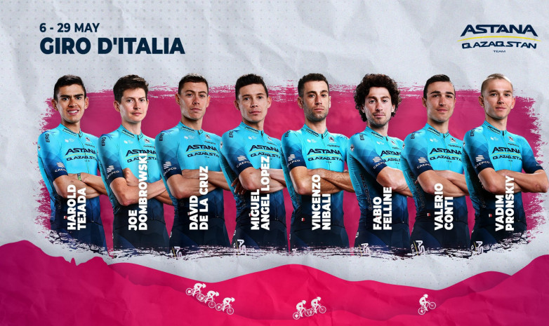 «Астана» «Джиро д’Италия- 2022» жарысына қатысатын құрамын жариялады