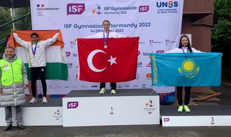 Казахстанская спортсменка заняла третье место на Всемирной Гимназиаде 