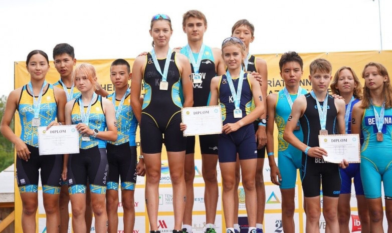 Триумфально выступили акмолинцы на чемпионате Казахстана по триатлону 