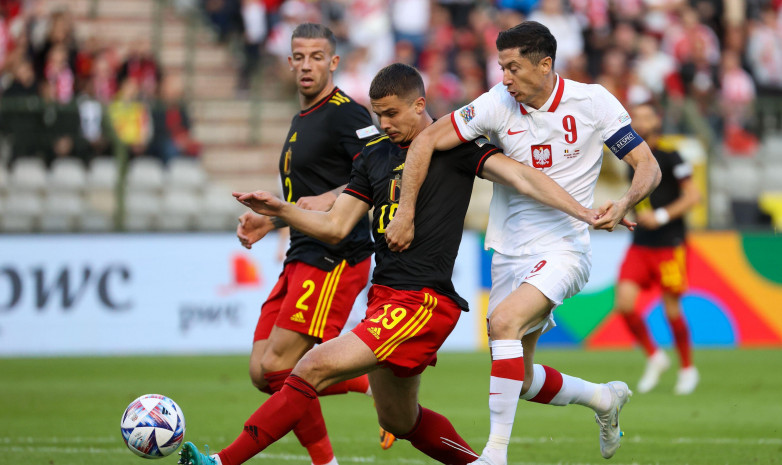 Сборная Бельгии забила 6 мячей в ворота Польши, пропустив первой от Левандовски