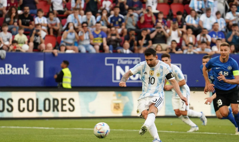 Аргентина жолдастық кездесуде Эстонияны жеңді, Месси бес гол соқты