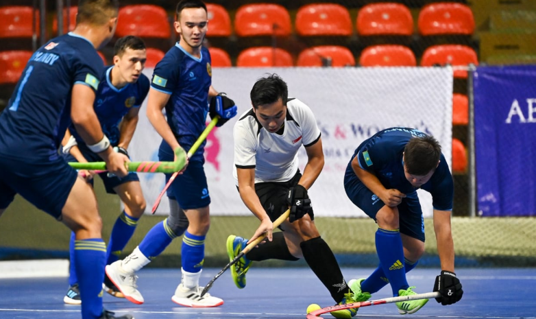 Мужская сборная Казахстана по хоккею на траве разгромила Сингапур на Кубке Азии