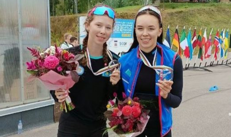 Казахстанские спортсменки стали серебряными призерами на ЧМ  по лыжероллерам среди юниоров