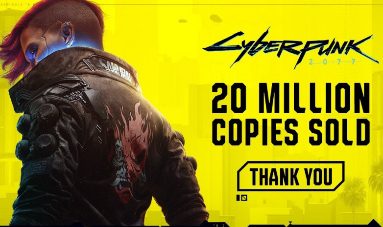 Продажи Cyberpunk 2077 достигли отметки в 20 миллионов копий