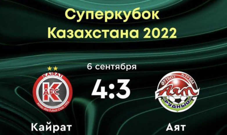 «Кайрат» - обладатель Суперкубка Казахстана-2022 