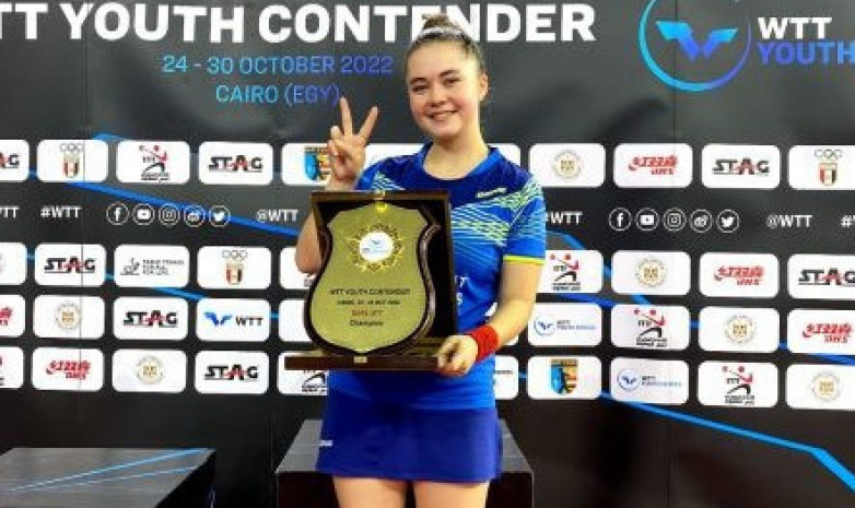Казахстанка Миркадирова стала победительницей турнира по настольному теннису в Египте