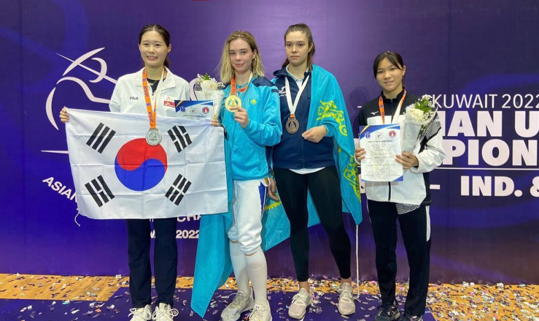 Казахстанские шпажистки завоевали две медали на Чемпионате Азии в Кувейте