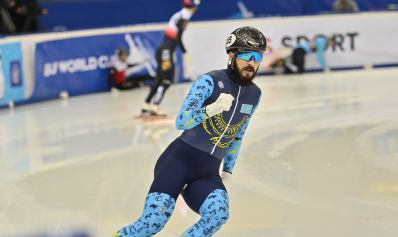 «План не сработал». Казахстанский шорт-трекист поведал, как добыл медаль на домашнем этапе Кубка мира в Алматы