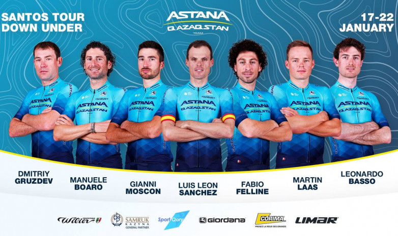 Велокоманда «Астана» объявила состав на «Тур Даун Андер»