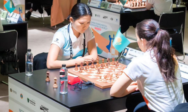 Прямая трансляция второго дня матча женских шахматных сборных Казахстана и мира