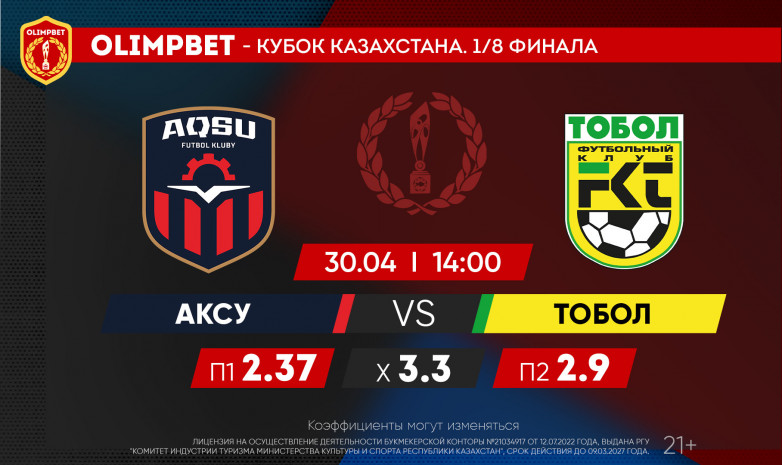 Olimpbet-Кубок Казахстана: «Астана», «Кайрат» и «Тобол» – фавориты в своих парах