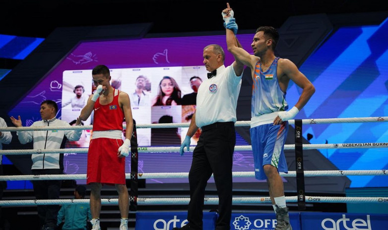 Боксер из Индии прокомментировал победу над Бибосыновым на старте ЧМ по боксу в Ташкенте