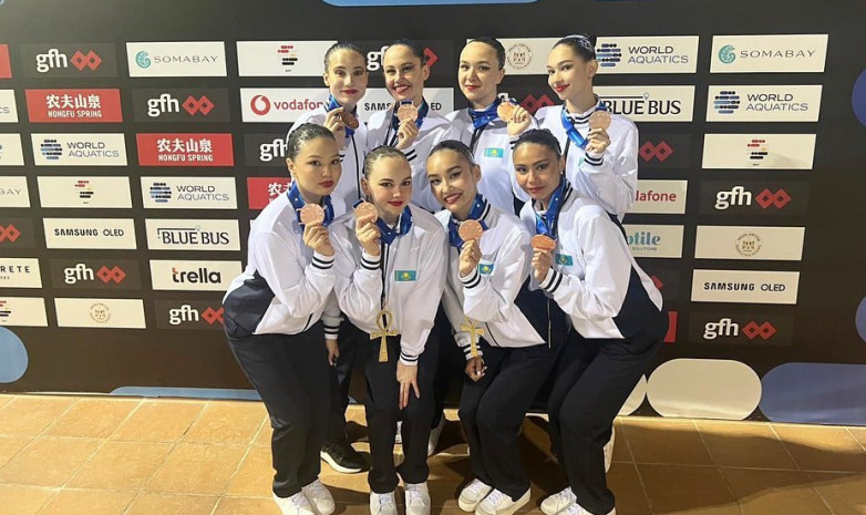 Казахстанские синхронисты завоевали три медали на этапе Кубка мира в Египте