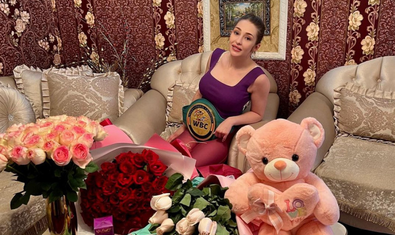 Ангелина Лукас обратилась к болельщикам на казахском языке после завоевания титула WBC