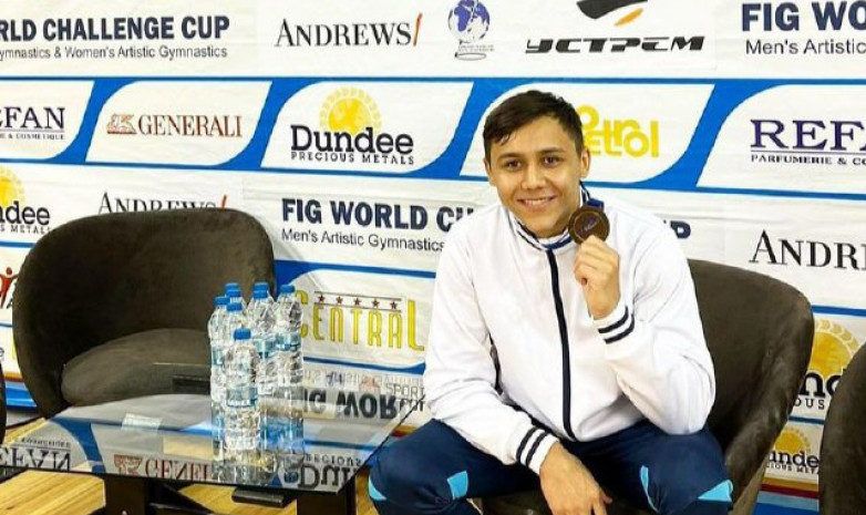 Казахстанец стал бронзовым призером этапа Кубка мира по спортивной гимнастике
