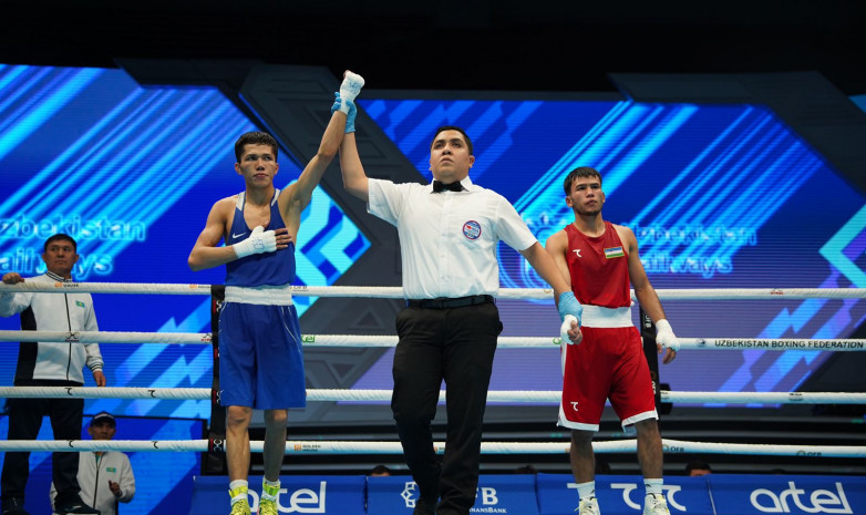 Санжар Ташкенбай вышел в 1/4 финала ЧМ в Ташкенте, в жестком бою победив узбекского боксера