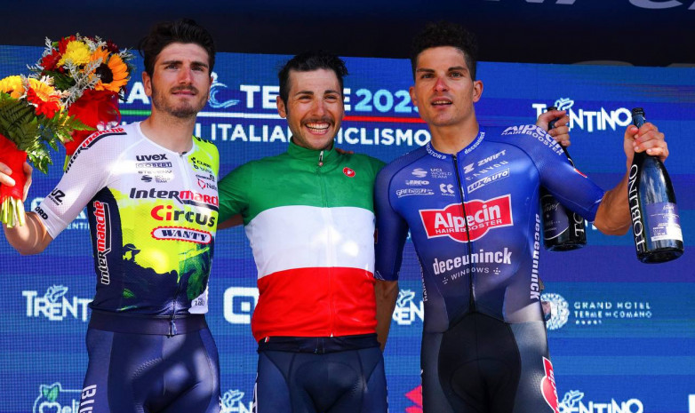 Симоне Веласко выиграл групповую гонку на чемпионате Италии по велоспорту на шоссе