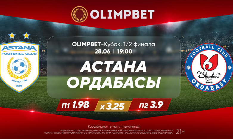 Olimpbet-Кубок Казахстана: битва фаворитов и сражение «темных лошадок»