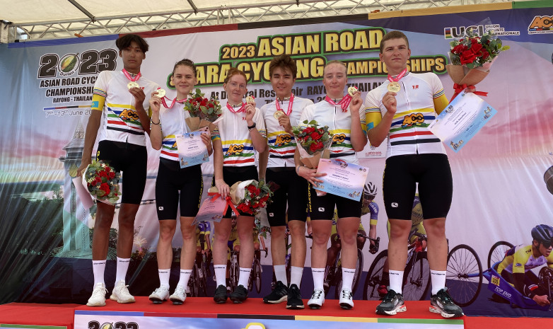 Сборная Казахстана по велоспорту завоевала второе «золото» на чемпионате Азии