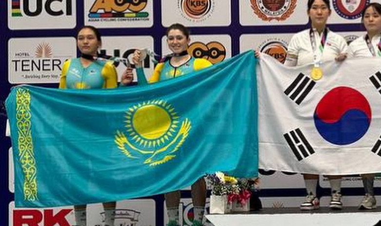 Казахстанки взяли «серебро» чемпионата Азии по велоспорту на треке в мэдисоне