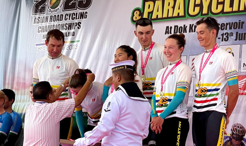 Сборная Казахстана по велоспорту на шоссе завоевала первое «золото» на чемпионате Азии