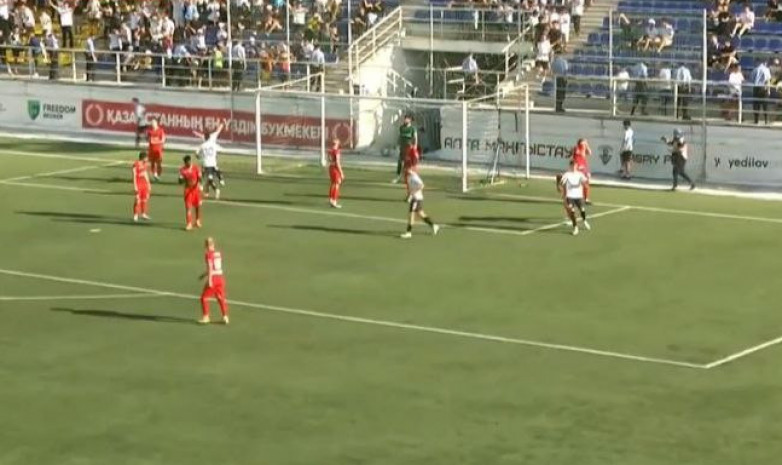 Видео гола Черномырдина в матче Премьер-Лиги «Каспий» — «Аксу»