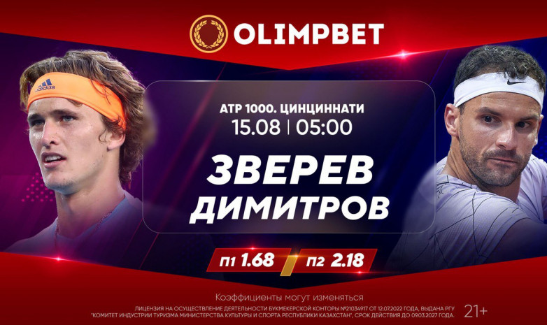 Теннисные битвы в Цинциннати – в раскладах от Olimpbet 