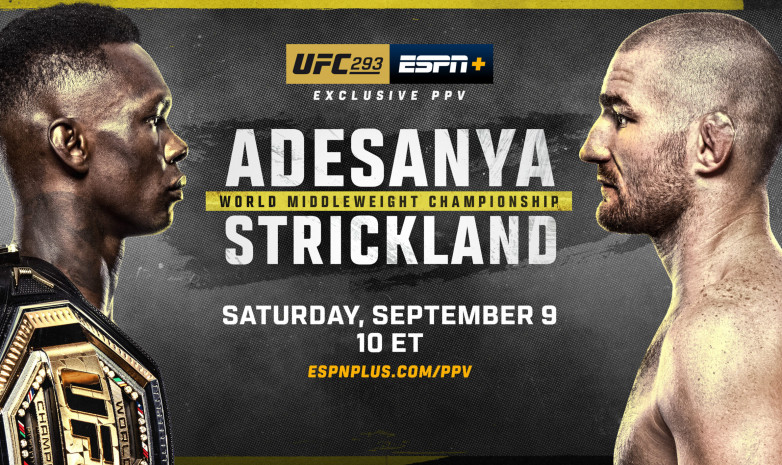 Прямая трансляция турнира UFC 293 с главным боем Адесанья — Стрикленд