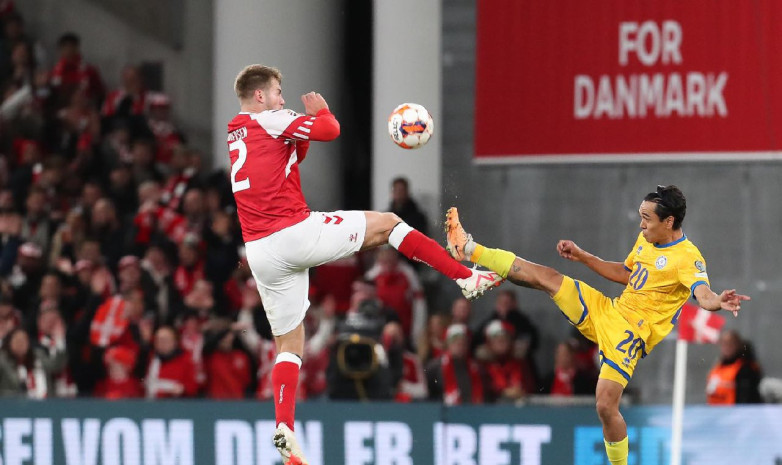 Видеообзор матча отбора на Евро-2024 Дания — Казахстан