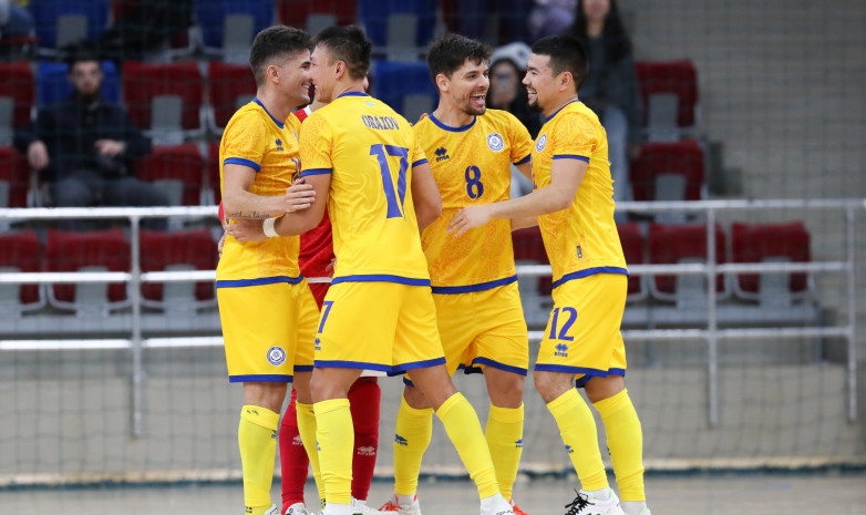 Прямая трансляция матча Казахстан — Азербайджан в элитном раунде отбора ЧМ-2024 по футзалу